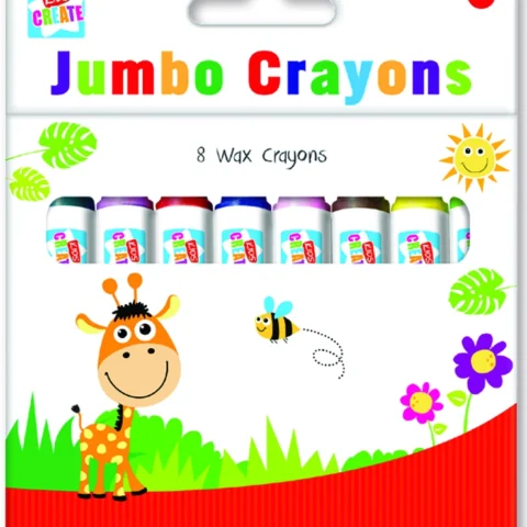 Kids Create 8 Jumbo Wax Crayons