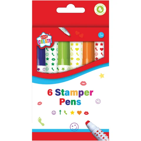 Kids Create Assorted Stamper Pens 6 Pack