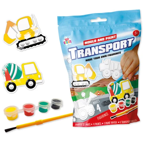 Kids Create Mould & Paint Transport Figurines