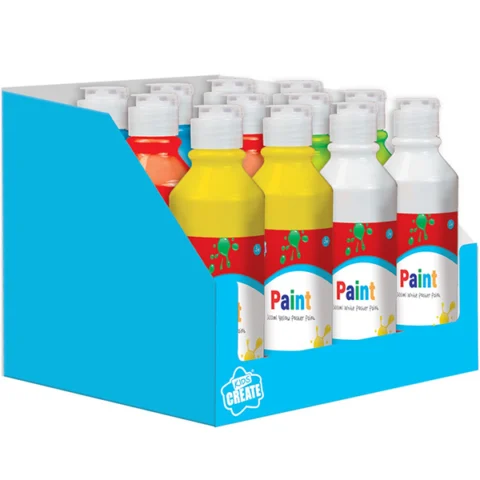 Kids Create Poster Paint 300ml Assorted Colours