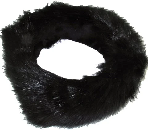Ladies Fashion Faux Fur Headband - Black