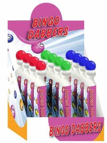 Large Bingo Dabbers 3 Assorted Colours In