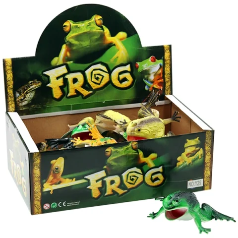 Large Frogs With Squeaker 5" Assorted 12pc