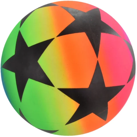 Large Stars Neon Ball 9"