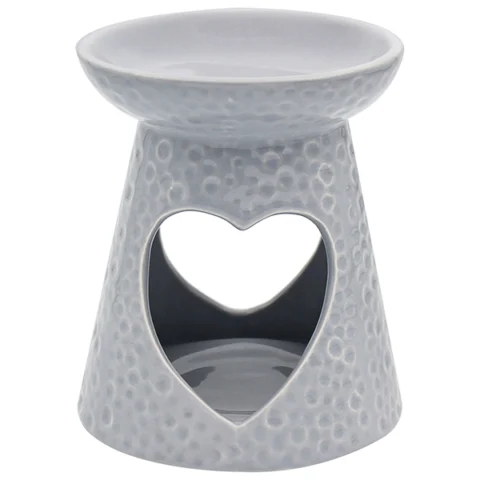 Leonardo Desire Aroma DimpLED Grey Heart Wax Oil Burner