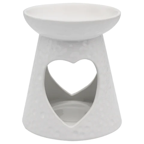 Leonardo Desire Aroma DimpLED White Heart Wax Oil Burner