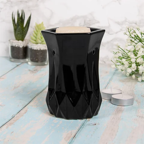 Leonardo Desire Aroma Geometric Black Wax Oil Burner