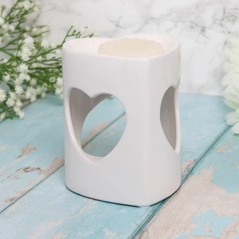 Leonardo Desire Aroma Heart-Shaped White Wax Oil Burner