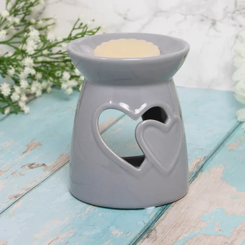 Leonardo Desire Aroma Hearts Grey Wax & Oil Burner