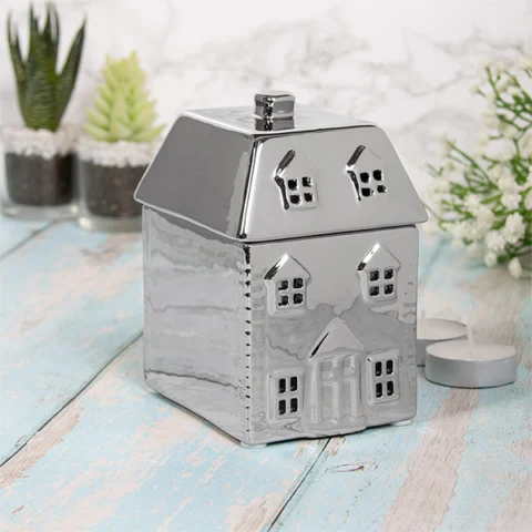 Leonardo Desire Aroma Silver House Wax Oil Burner