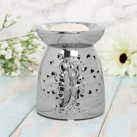 Leonardo Desire Aroma Silver Tree Of Life Wax Oil Burner