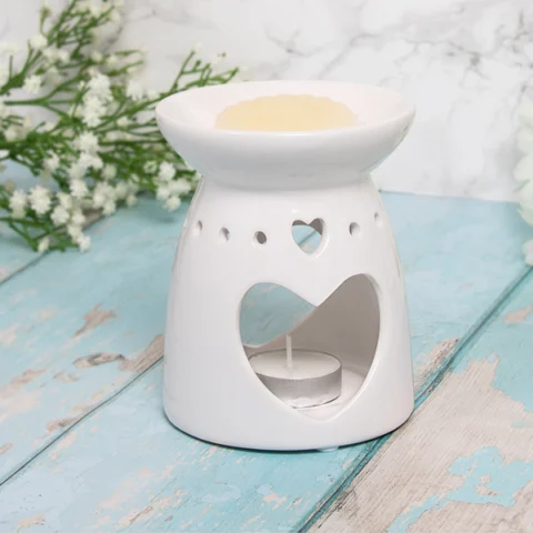 Leonardo Desire Aroma White Heart Wax Oil Burner