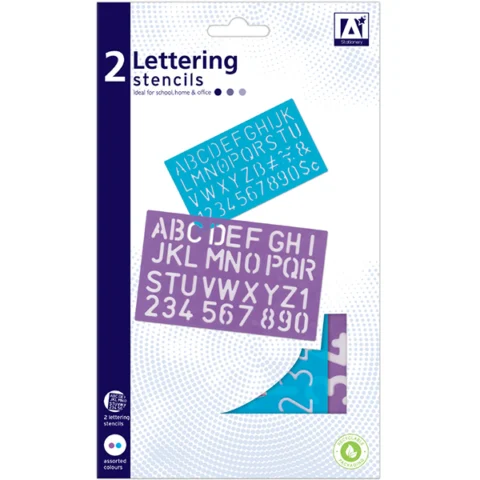 Lettering Stencils Assorted 2 Pack