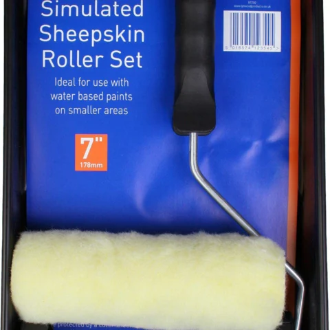 Lynwood Simulated Sheepskin Roller Set 7"