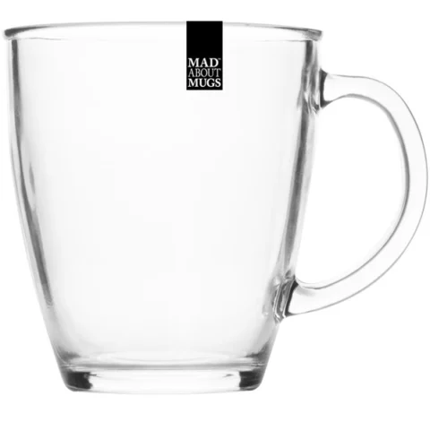 Mad About Mugs Clear Glass Mug 12oz