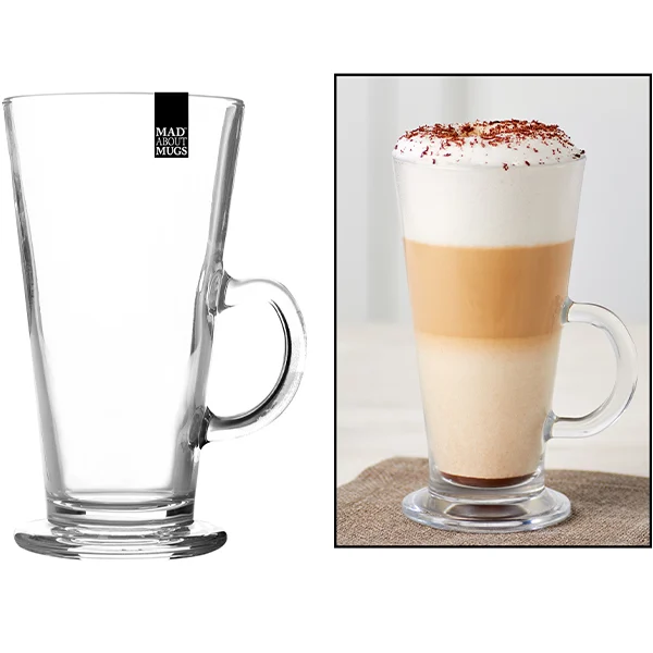 Mad About Mugs Glass Latte Coffee Mug 300ml