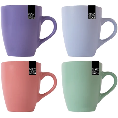 Mad About Mugs Matt Coupe Stoneware Mug 11oz Assorted Colours