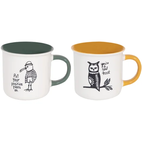 Mad About Mugs New Bone China Bird Character Mug 370ml Assorted
