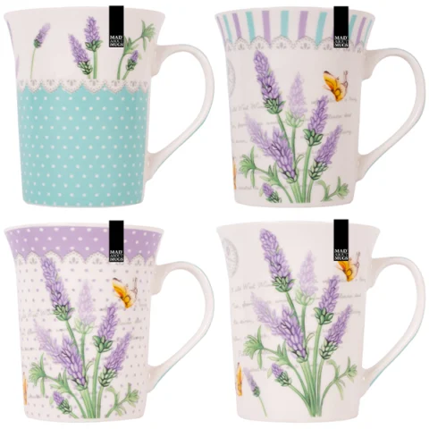 Mad About Mugs New Bone China Lavender Mug 13oz Assorted