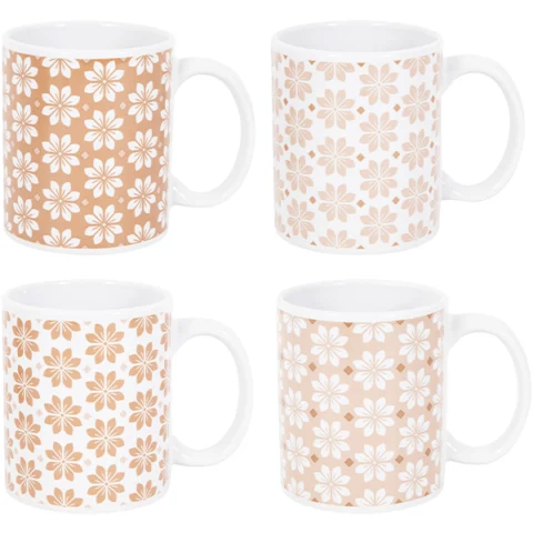 Mad About Mugs Straight Brown Flower Mug 11oz Assorted