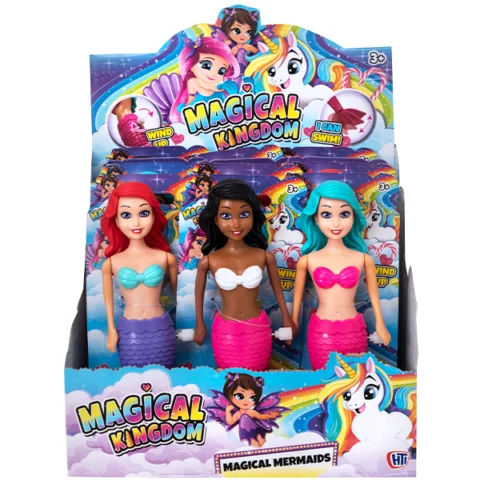 Magical Kingdom Magical Wind-Up Mermaids Assorted