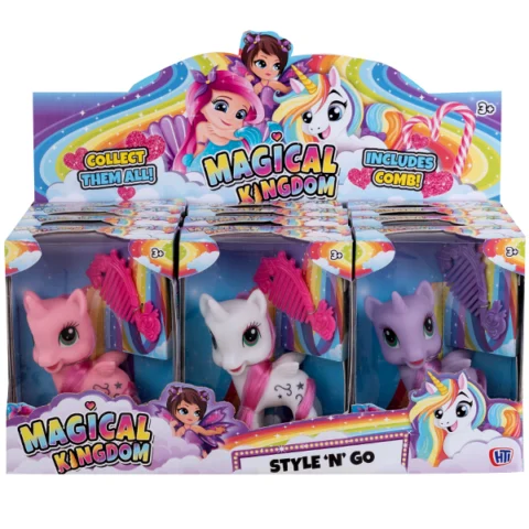 Magical Kingdom Style 'N' Go Unicorn Beauty Play Sets Assorted Colours
