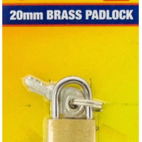 Marksman 20mm Brass Padlock With 3 Keys