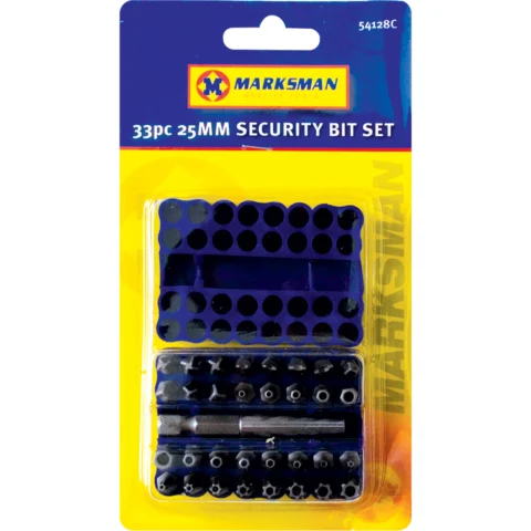 Marksman 25mm Security Bit Set 33pc
