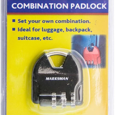 Marksman 3 Digit Combination Padlock