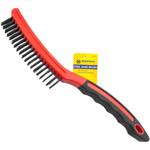 Marksman 3 X 19 Row Long Handle Steel Wire Brush