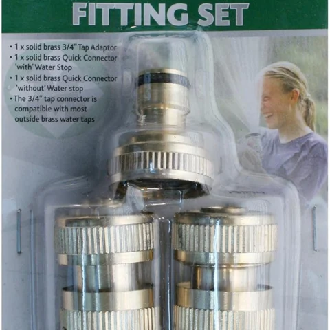 Marksman 3pc Brass Hose Fitting Set