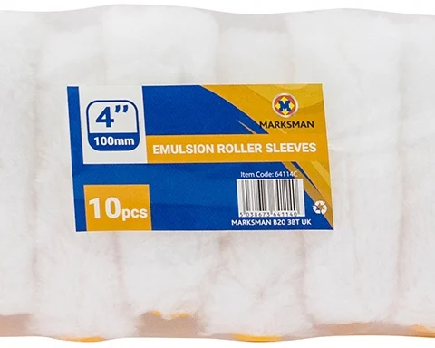 Marksman 4" Emulsion Roller Sleeves 10pcs