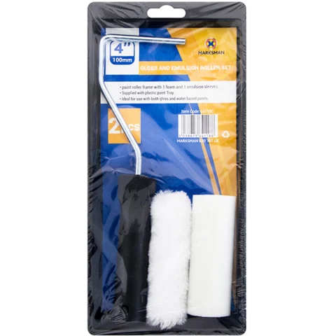 Marksman 4" Gloss And Emulsion Roller Set 2pcs