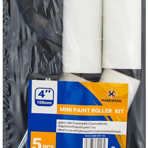Marksman 4" Mini Paint Roller Kit 5pc