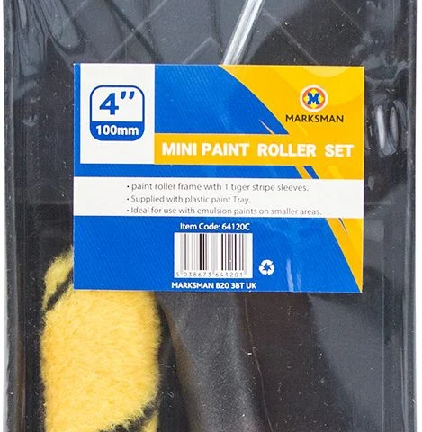 Marksman 4" Mini Tiger Sleeve Paint Roller Set