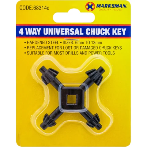 Marksman 4 Way Universal Chuck Key