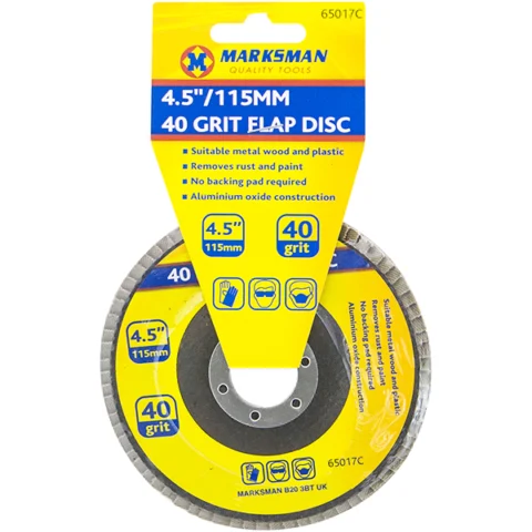 Marksman 40 Grit Flap Disc 4.5"