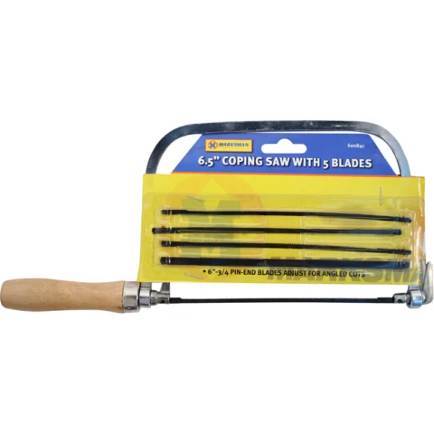 Marksman 6" Coping Saw With 5 Assorted Blades
