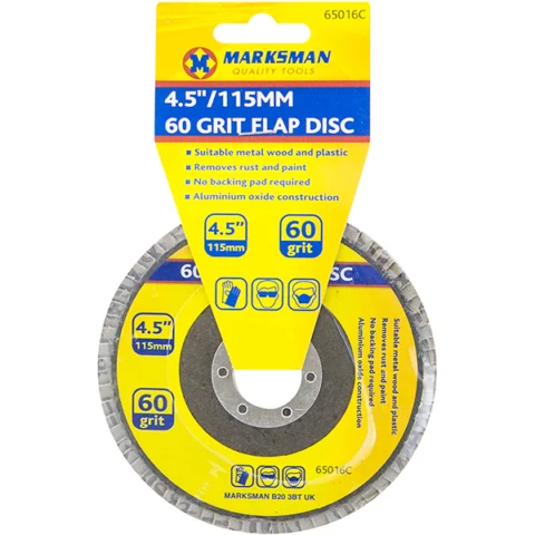 Marksman 60 Grit Flap Disc 4.5"