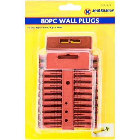 Marksman 6mm & 8mm Wall Plugs 80pc