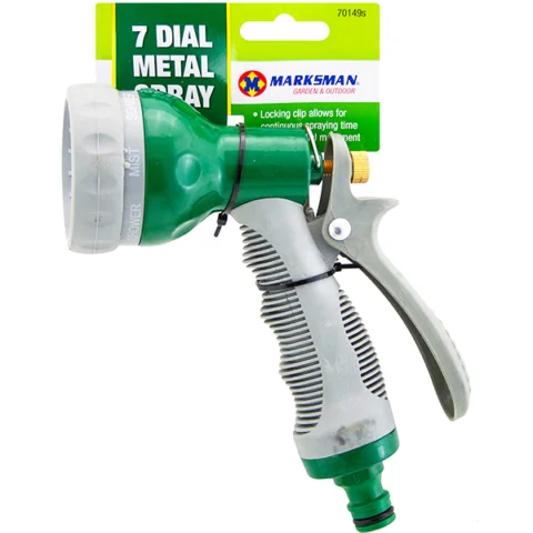 Marksman 7 Dial Metal Garden Hose Spray Gun