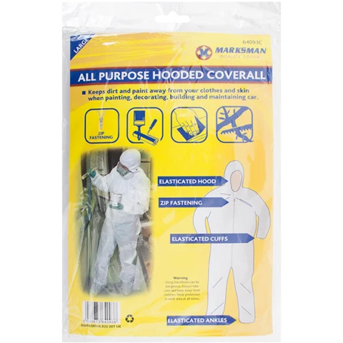 Marksman All Purpose Hooded Overalls Large