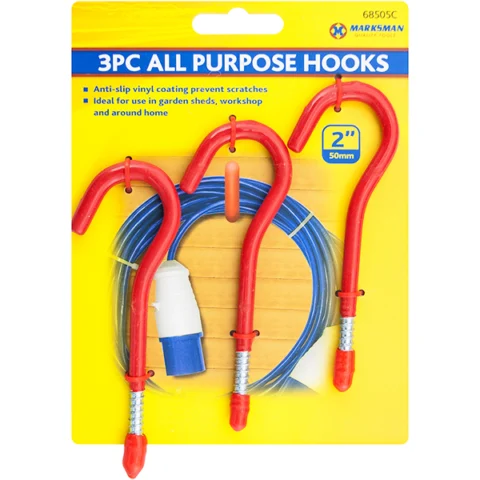 Marksman All Purpose Hooks 2" Set 3pc