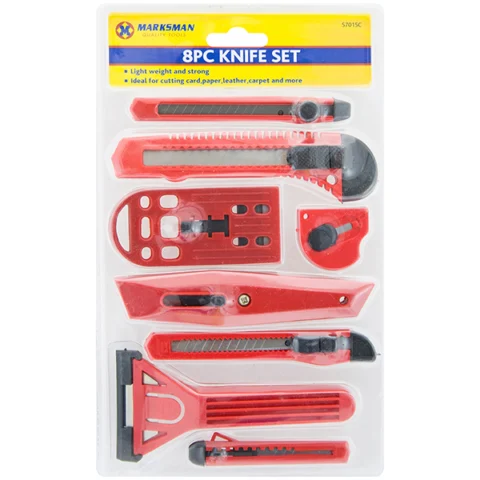Marksman Assorted Utility Knife Set 8pc