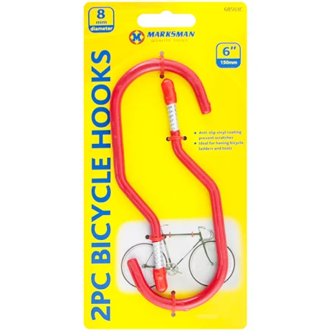 Marksman Bicycle Hooks 6" Set 2pc