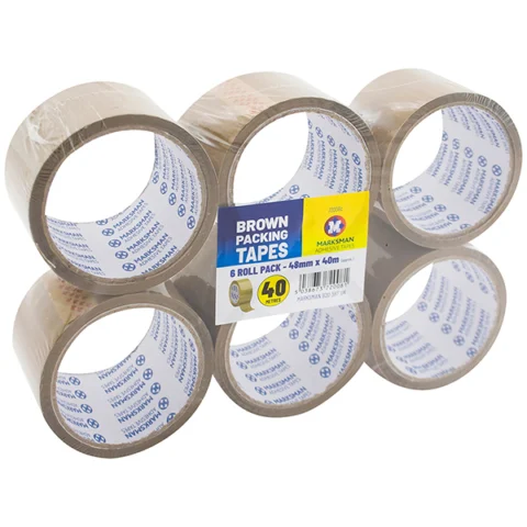 Marksman Brown Packing Tape Rolls 48mm X 40M