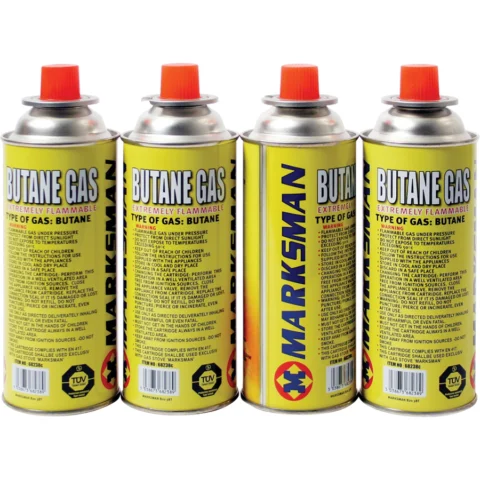 Marksman Butane Gas Cartridge Shrink Wrapped 4 Pack