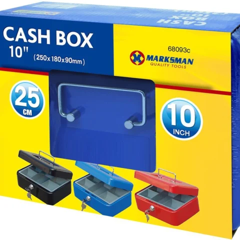 Marksman Cash Box 10" Assorted Colours