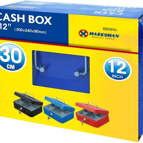 Marksman Cash Box 12" Assorted Colours