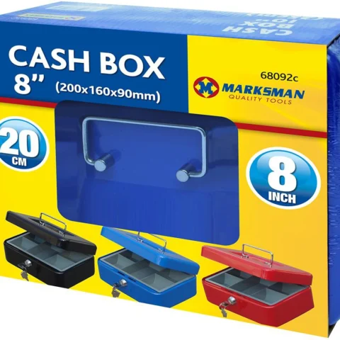 Marksman Cash Box 8" Assorted Colours